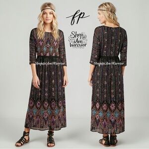 Free People x Antik Batik Beaded Boho Embellished Maxi Dress *shop@iAmwarrior